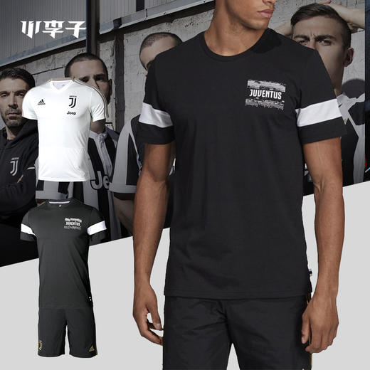 adidas阿迪达斯尤文球迷运动短袖T恤短裤男DP3926 DP3821 商品图3