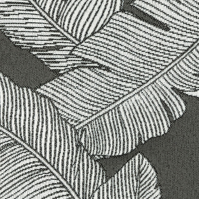 15260902/702.202 爱仕沃玛（axroma）芭蕉叶-石墨黑Nightingale Charcoal大提花装饰面料适用于室内、户外和酒店工程