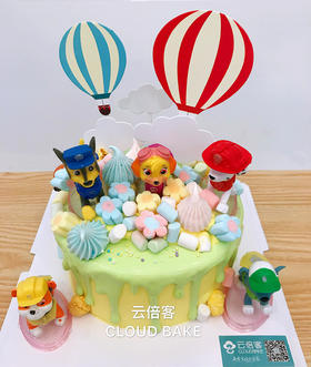 【汪汪队主题蛋糕】气球款