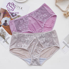 重工蕾丝  包臀  竹炭纤维底档  伊人花开美臀裤