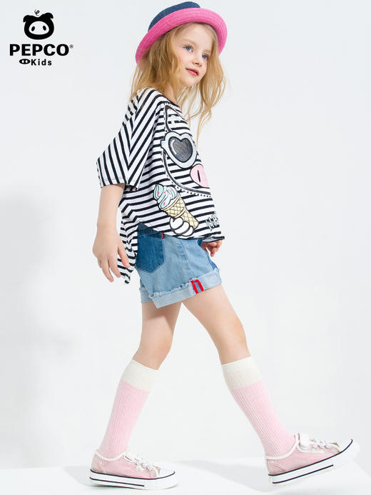 【秒杀】21P148童圆领短袖针织衫 商品图2