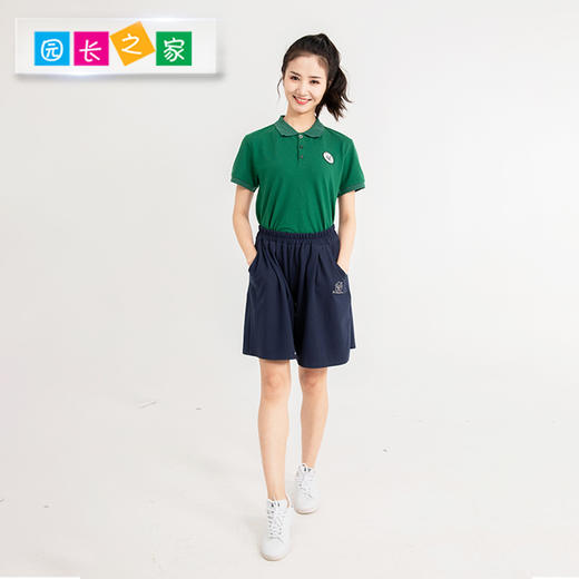 教师夏季新款墨绿色园服 商品图1