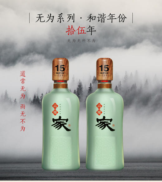 【双十一买赠】高炉家和谐年份酒十五年家酒43度  500ml/瓶 商品图1