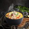 铸味 |  24cm-25cm铸铁锅珐琅双耳长柄汤锅  大耳朵珐琅汤锅家用加厚生铁锅双耳焖烧炖锅磁炉 商品缩略图0