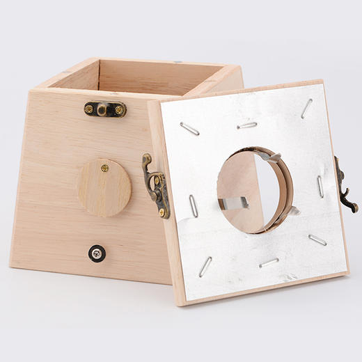 【实木材质、加厚防烫】实木单孔4cm灸盒 商品图2