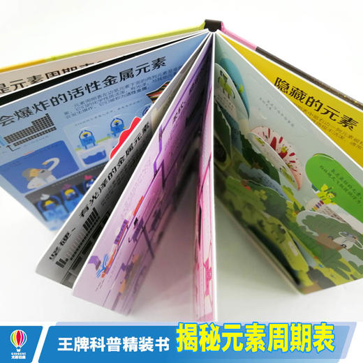 尤斯伯恩看里面·揭秘元素周期表 英国儿童科普经典 120多张翻页 让孩子动手揭开表象下的秘密 商品图7