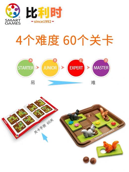 Smart games 疯狂松鼠 儿童益智桌游逻辑思维 6+ 商品图3