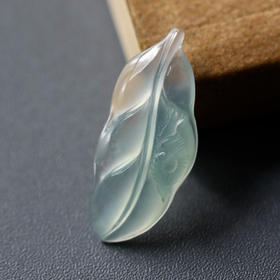 高冰种翡翠叶子蜗牛