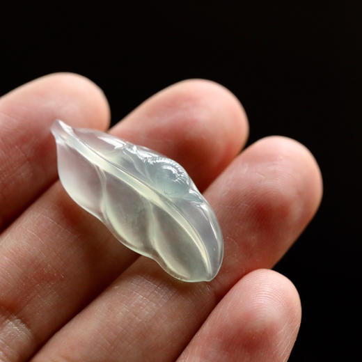 高冰种翡翠叶子蜗牛 商品图6