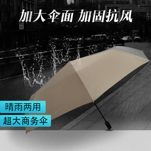 优品堂“网格自动”加大抗风自动折叠商务雨伞 商品图0