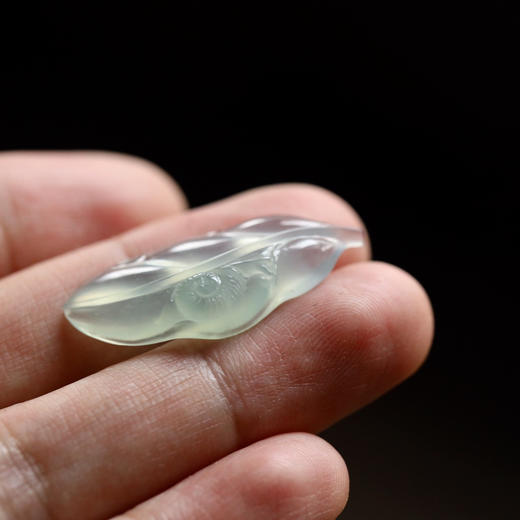 高冰种翡翠叶子蜗牛 商品图7