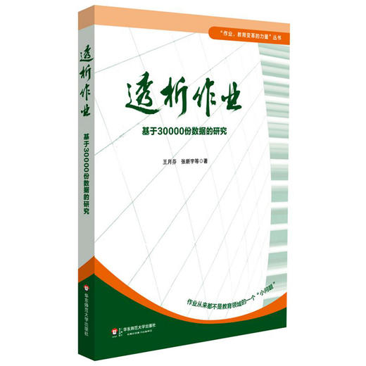 透析作业 基于30000份数据的研究 作业设计  教育变革的力量丛书 商品图0