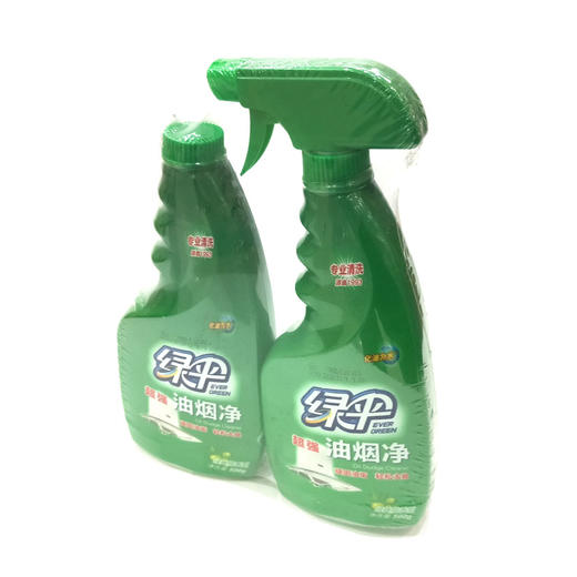 【油烟净】绿伞油烟净油污净500g*2瓶新绿橄榄香型强力油烟净免拆清洗剂 商品图0