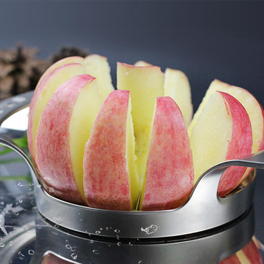 顶端果业新鲜陕西洛川红富士苹果6枚装大果+切果器 商品图3