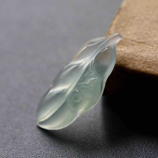 高冰种翡翠叶子蜗牛 商品图2