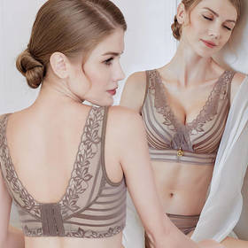 【性感蕾丝美背 收副乳 聚拢舒适无痕 】聚拢小胸收副乳透气内衣【送加长扣】