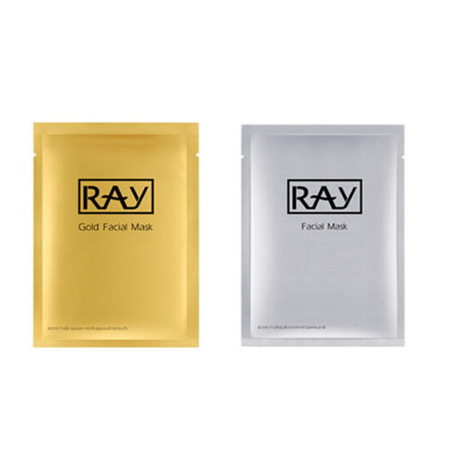 【泰国】进口妆蕾版Ray蚕丝面膜金色银色 补水保湿收缩毛孔10片 商品图4