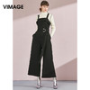VIMAGE纬漫纪品牌女装冬季时尚百搭吊带连体裤高腰长裤V1007635 商品缩略图0