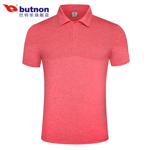 特9105巴特侬 butnon 2019夏季新品运动t恤男翻领短袖大码宽松上衣polo衫透气吸湿 商品图7