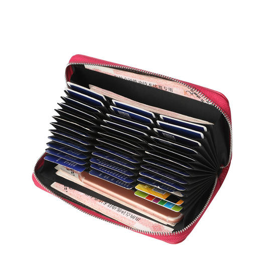 新款防磁女士钱包RFID多卡位拉链手拿包TZW 商品图0