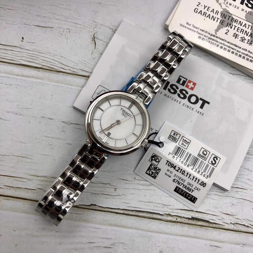 原单品质TISSOT   天梭弗拉明戈系列女士腕表 彩色贝壳面，瑞士ETA石英机芯 商品图4