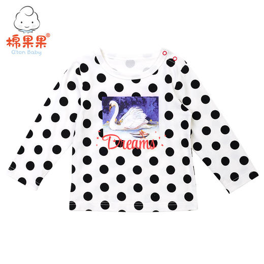 棉果果春秋款女童 套头T恤M122140219073 商品图1