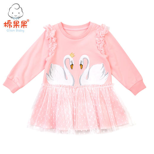 棉果果春秋款女童   长袖连衣裙M122700219079 商品图0