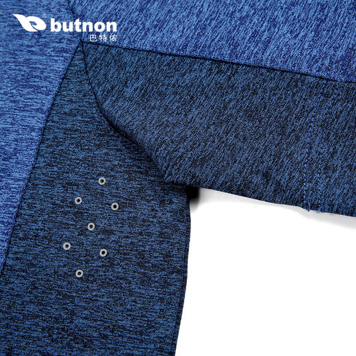 9115巴特侬 butnon 夏季新品运动t恤男短袖立领拉链针织体恤速干排汗跑步训练运动服 商品图9