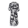 vimage纬漫纪设计师品牌时尚短袖泼墨印花连衣裙夏裙子V1107717 商品缩略图4