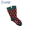英国CORGI·春夏新款男士时尚波点轻棉中筒袜进口休闲运动袜子 商品缩略图0