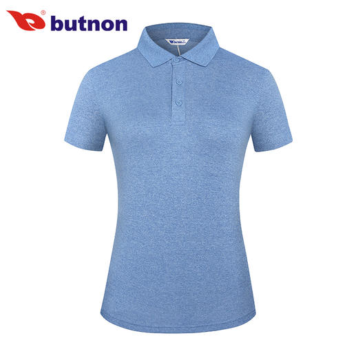 特9102巴特侬 butnon 新品女装运动polo衫翻领常规短袖透气舒适t恤反领休闲运动服 商品图8