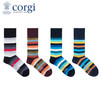 英国CORGI·女款轻棉长袜欧美街头潮袜时尚长筒高筒条纹袜子 商品缩略图1
