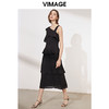 VIMAGE纬漫纪春季优雅斜肩礼服收腰显瘦连衣裙V1077602 商品缩略图1