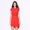 VIMAGE纬漫纪夏新款女装弹力高腰修身显瘦针织连衣裙 短袖V701306 商品缩略图1