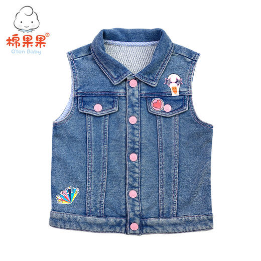 棉果果春秋季女童马夹M122171219080 商品图0