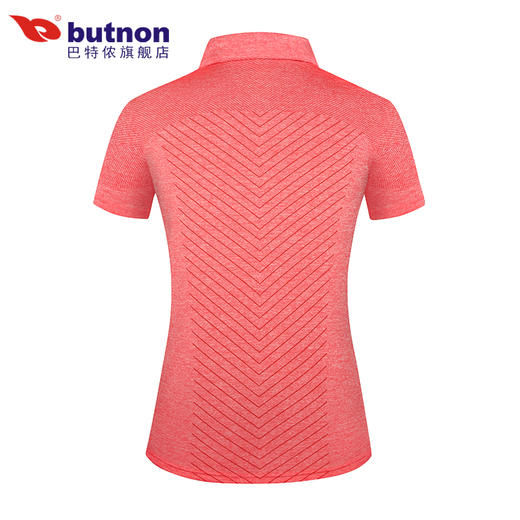 特9106巴特侬 butnon 新品女子运动t恤速干短袖有领翻领polo衫针织体恤时尚休闲运动服 商品图6
