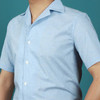 男士浅蓝/深蓝/白色 古巴领短袖衬衫 商品缩略图6