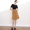 VIMAGE纬漫纪品牌女装秋款大码休闲半身裙女高腰英伦系带中裙V906506 商品缩略图2