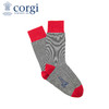 英国CORGI·秋冬季男女同款新款轻棉条纹袜商务精英袜子透气中筒袜 商品缩略图0