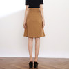 VIMAGE纬漫纪品牌女装秋款大码休闲半身裙女高腰英伦系带中裙V906506 商品缩略图4