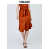 vimage纬漫纪优雅百搭半身裙中长款适合胯大腿粗的裙子夏V1106712 商品缩略图2