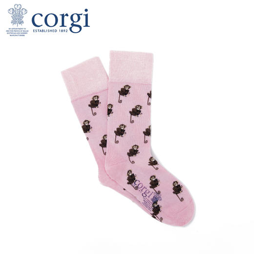 英国CORGI·夏季新款男女情侣中筒袜时尚休闲运动轻薄透气花袜 商品图1