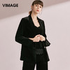 VIMAGE纬漫纪品牌女装冬季时尚修身长袖西装领短外套女V1003607 商品缩略图0