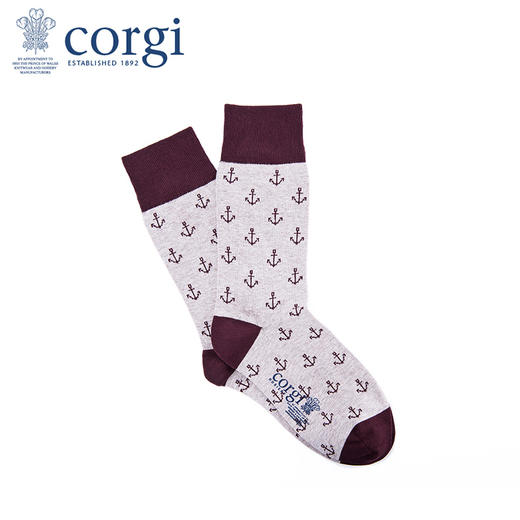 英国CORGI·夏季新款男士轻棉薄款中筒袜时尚休闲运动袜子 商品图0
