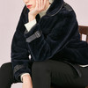 VIMAGE纬漫纪品牌女装冬季新款时尚方领绵羊皮保暖皮衣女V1093601 商品缩略图3