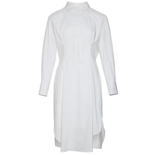 VIMAGE纬漫纪新款白色不规则裙摆方领法式长袖时尚连衣裙女春V1107711 商品图4