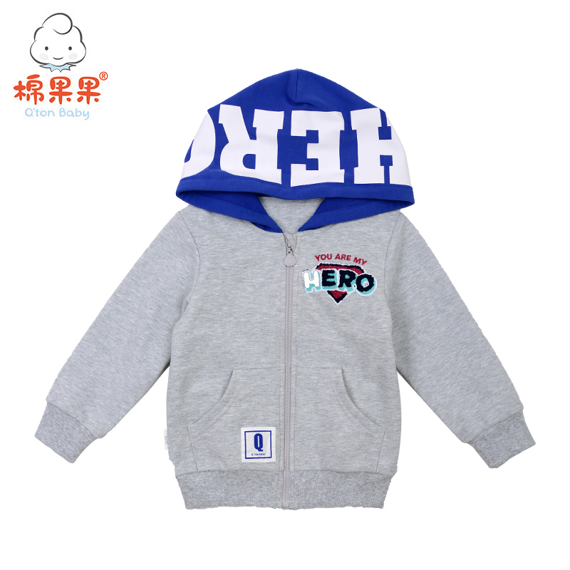 棉果果春秋款男童小毛圈长袖外套M112100219107