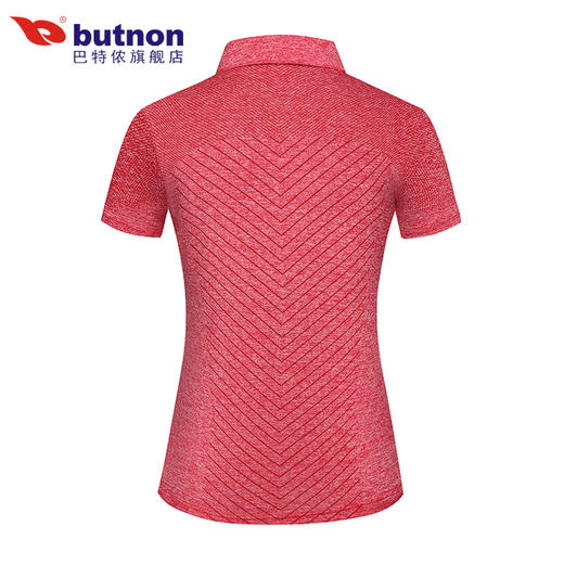 特9106巴特侬 butnon 新品女子运动t恤速干短袖有领翻领polo衫针织体恤时尚休闲运动服 商品图8