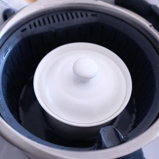 美善品用骨瓷炖盅燕窝排骨蛋米饭炖盅陶瓷纯白带盖 商品图3