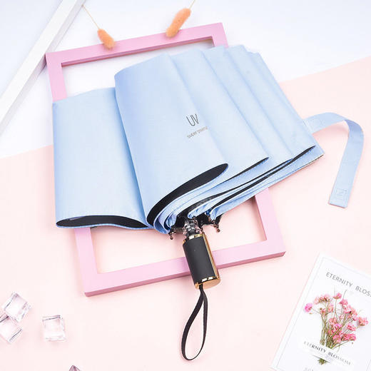 【 UV防晒 拒绝99%紫外线 极简至美 轻韧抗风】 韩版小清新折叠防紫外线太阳伞 商品图2